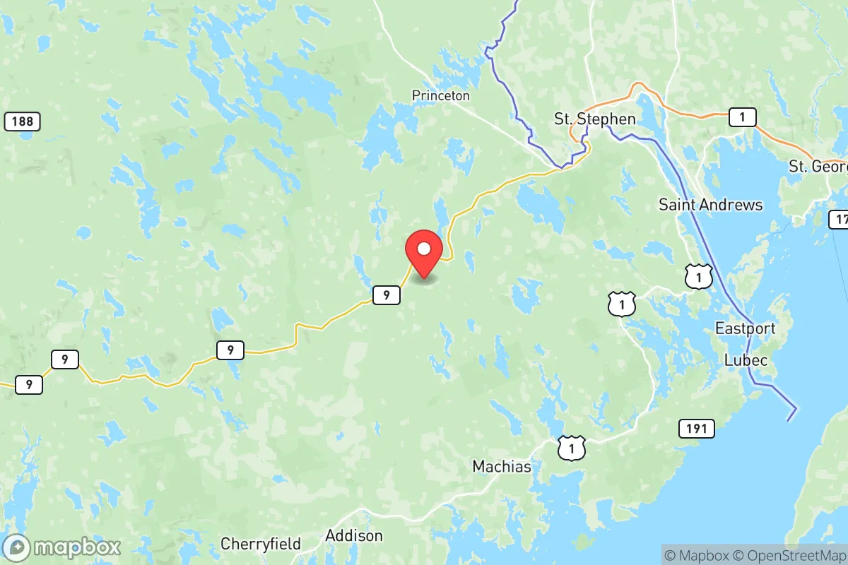 Map centered at 44.9679, -67.6085