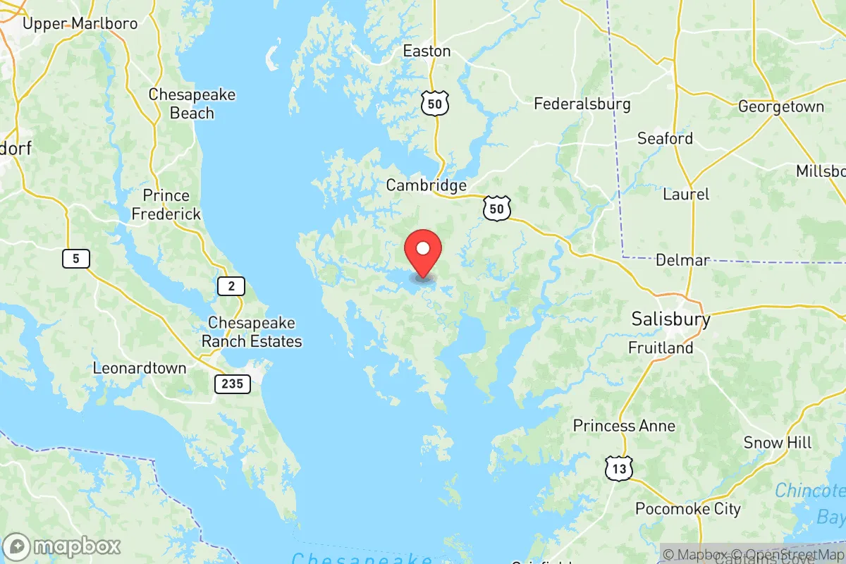 Map centered at 38.4224, -76.0835