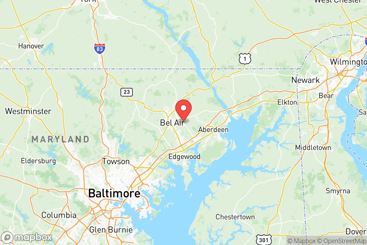 Map centered at 39.5363, -76.2987