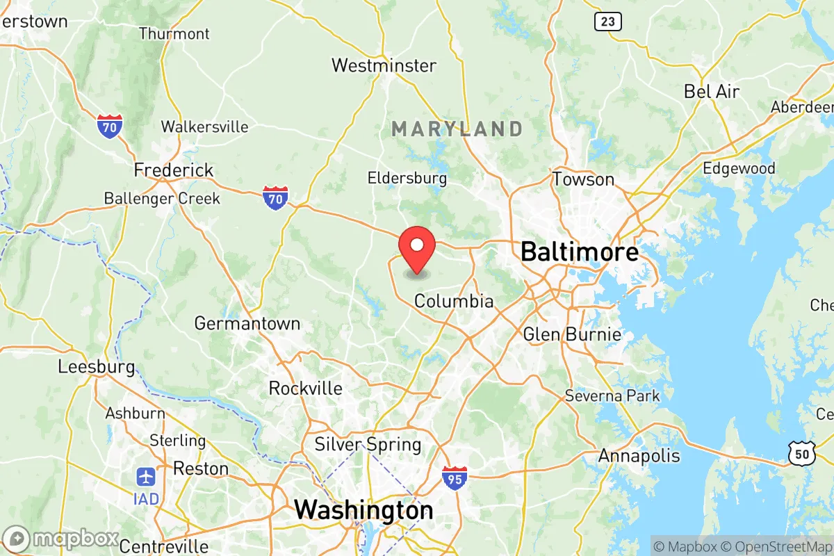 Map centered at 39.2507, -76.9311