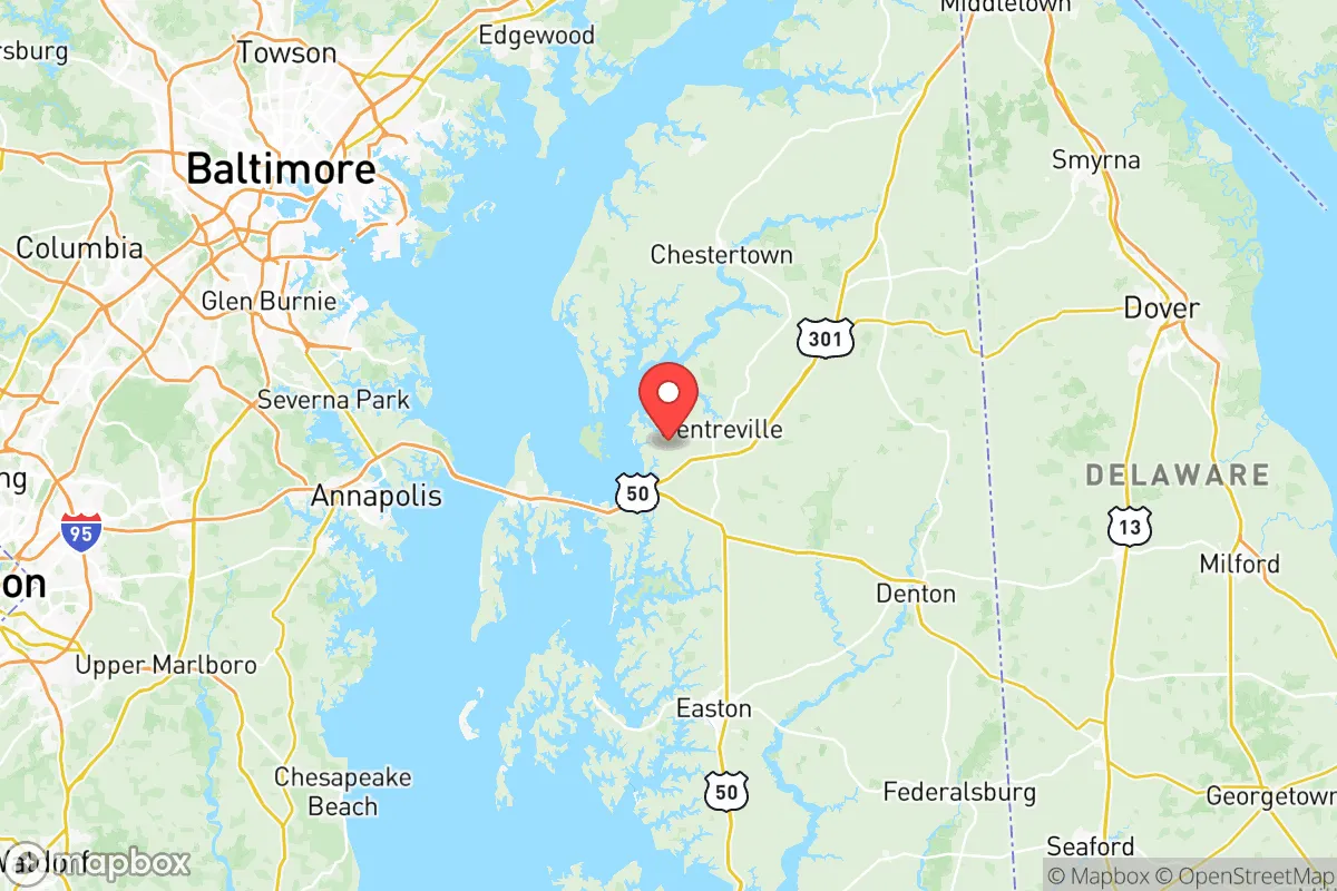 Map centered at 39.0264, -76.1320