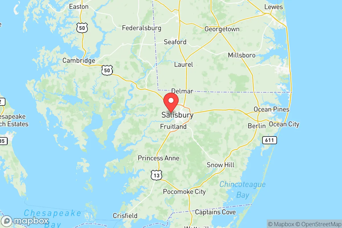 Map centered at 38.3695, -75.6316