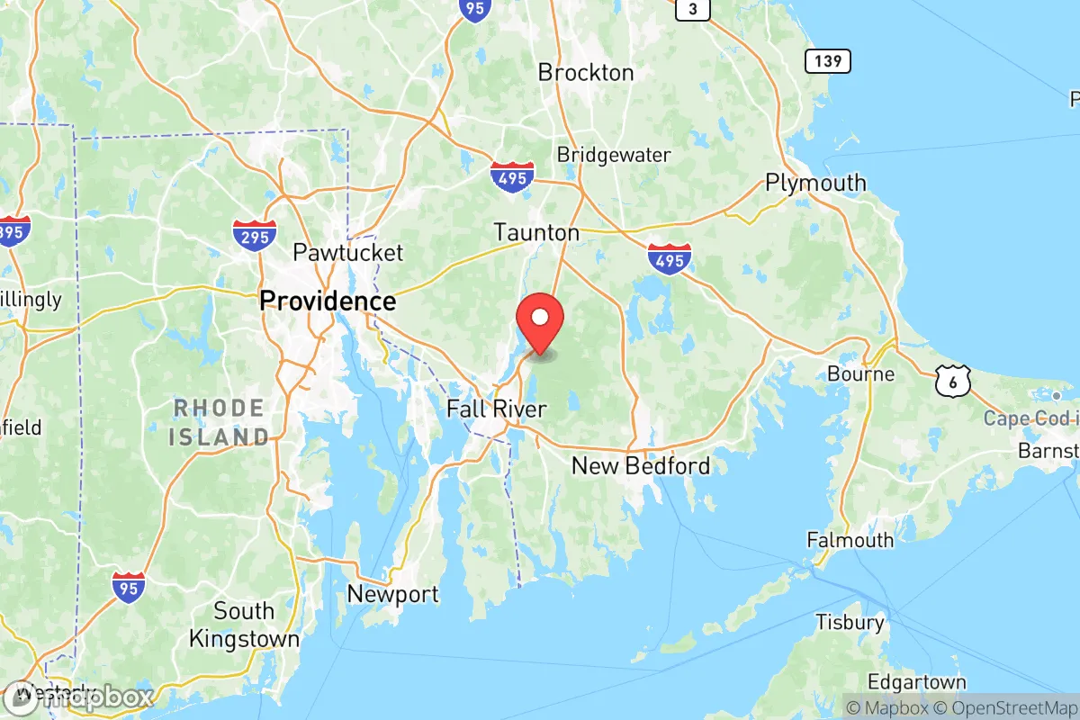 Map centered at 41.7567, -71.0881