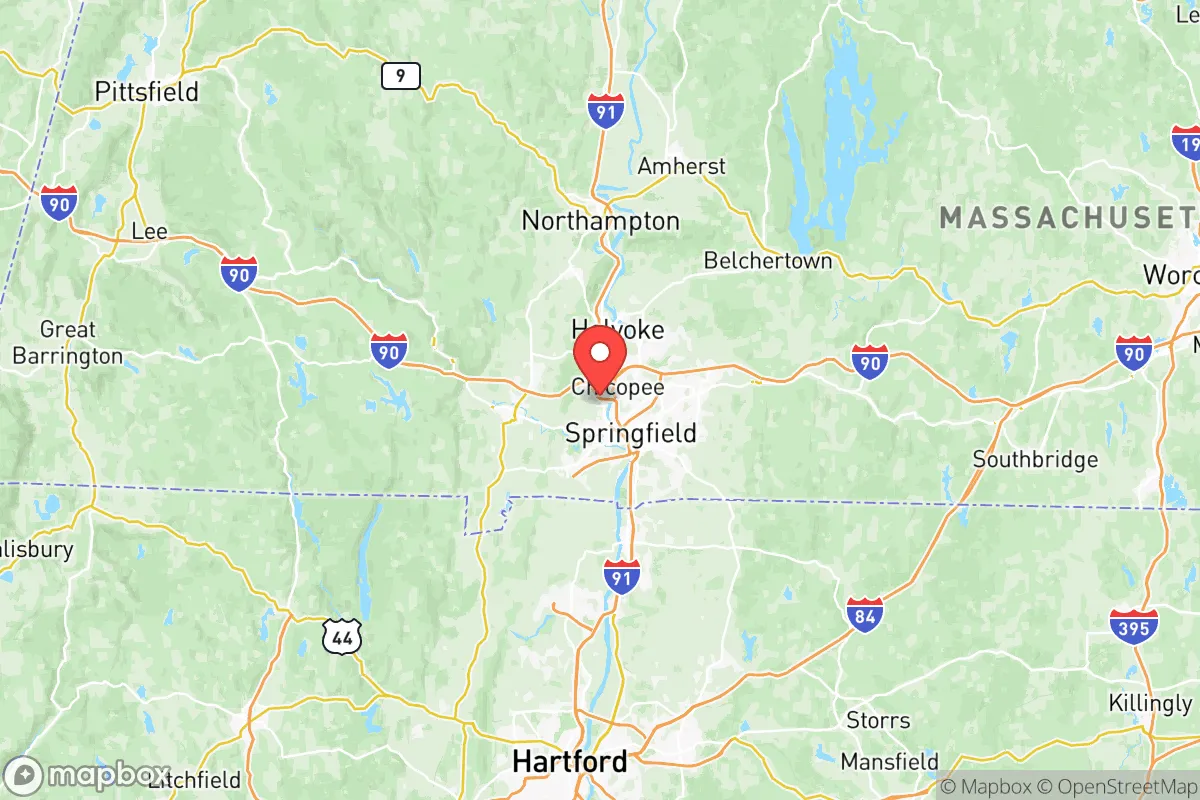 Map centered at 42.1353, -72.6315