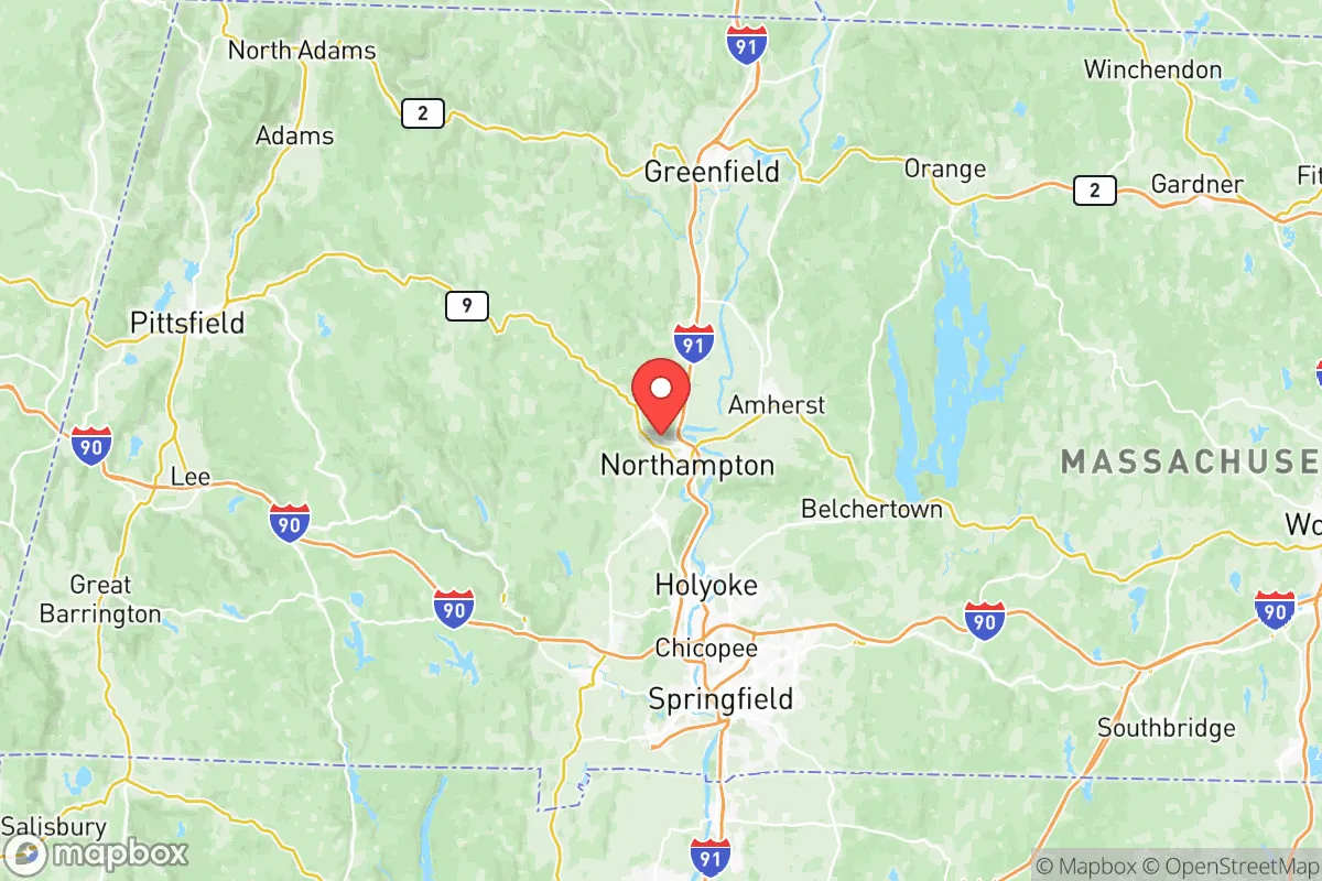 Map centered at 42.3403, -72.6635