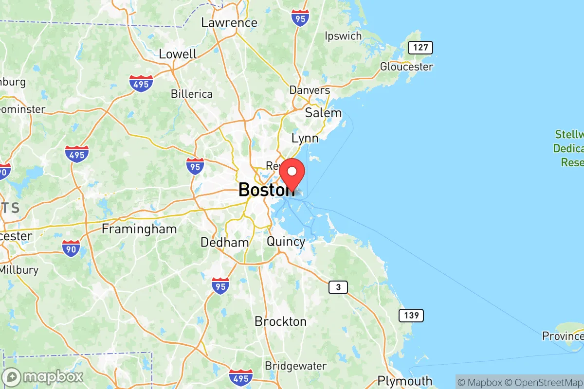 Map centered at 42.3487, -70.9857