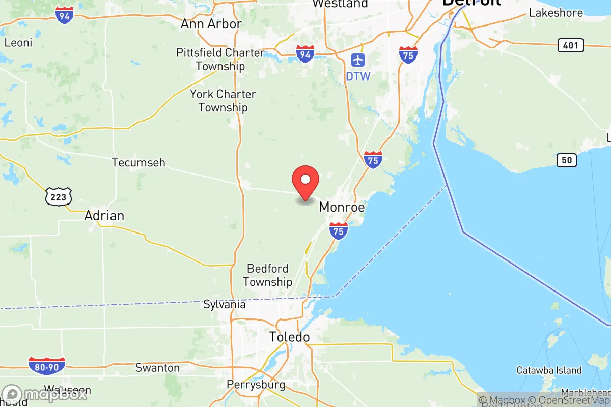 Map centered at 41.9214, -83.4944