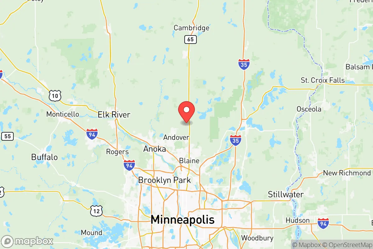 Map centered at 45.2732, -93.2464