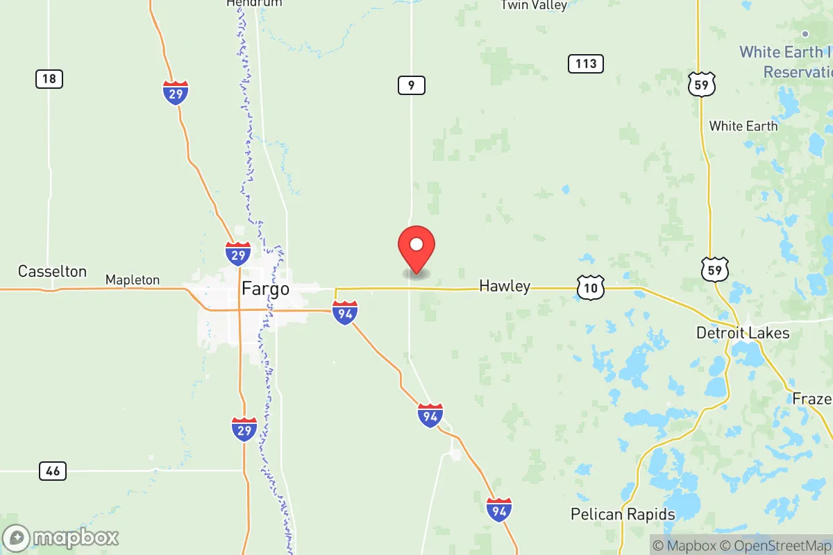 Map centered at 46.8921, -96.4906