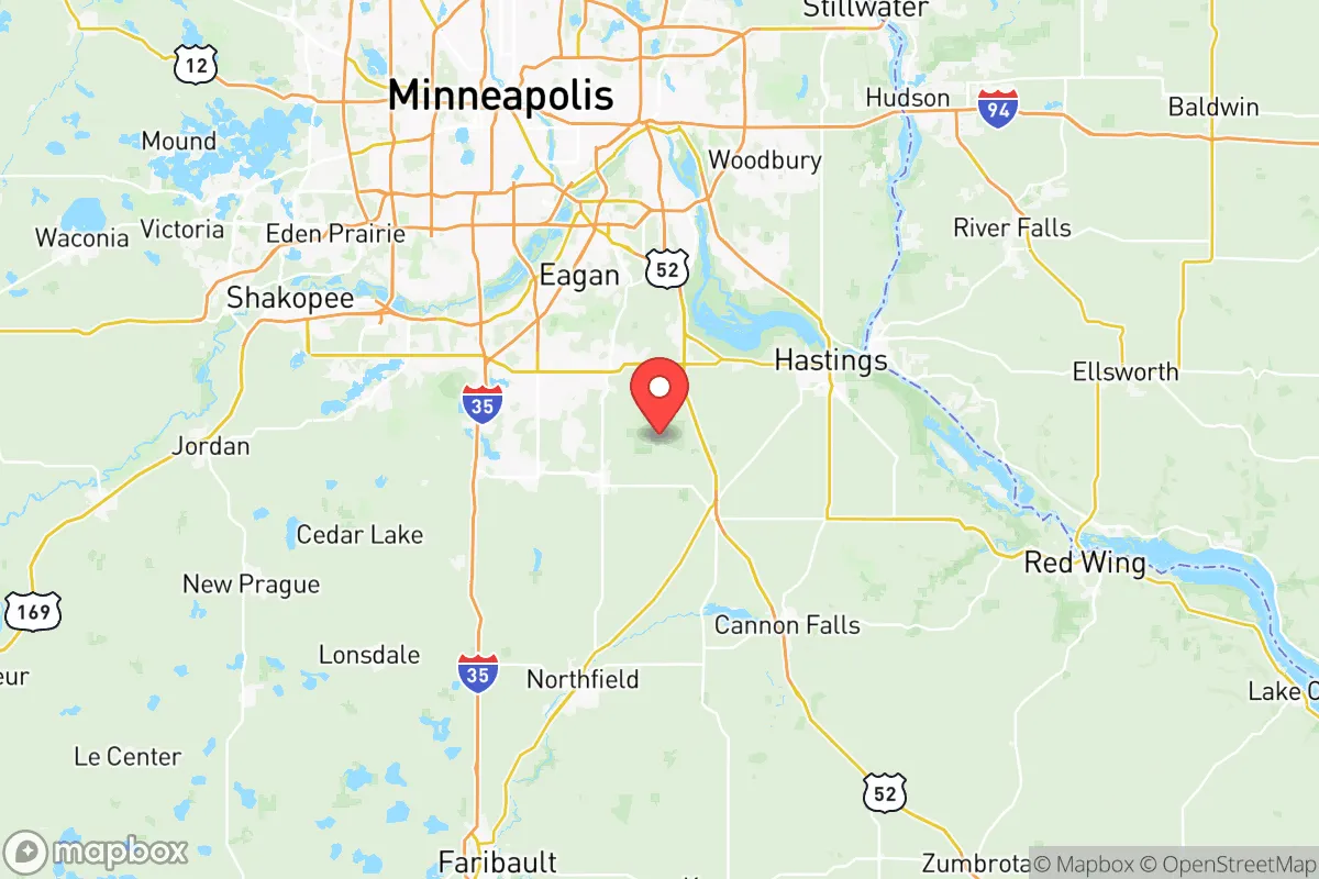 Map centered at 44.6718, -93.0654