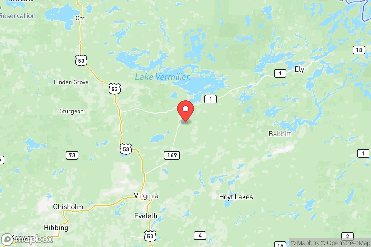 Map centered at 47.7395, -92.3624
