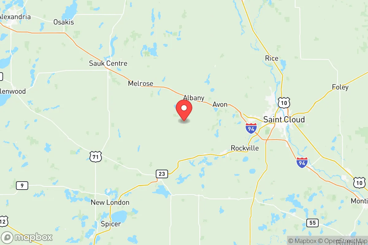 Map centered at 45.5522, -94.6127
