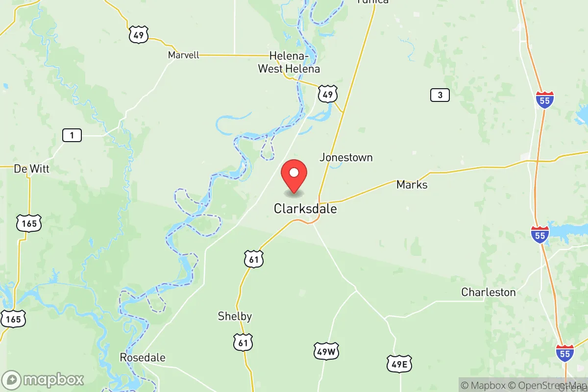 Map centered at 34.2299, -90.6018
