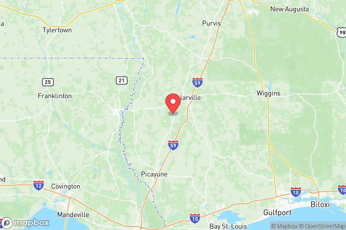 Map centered at 30.7686, -89.5899