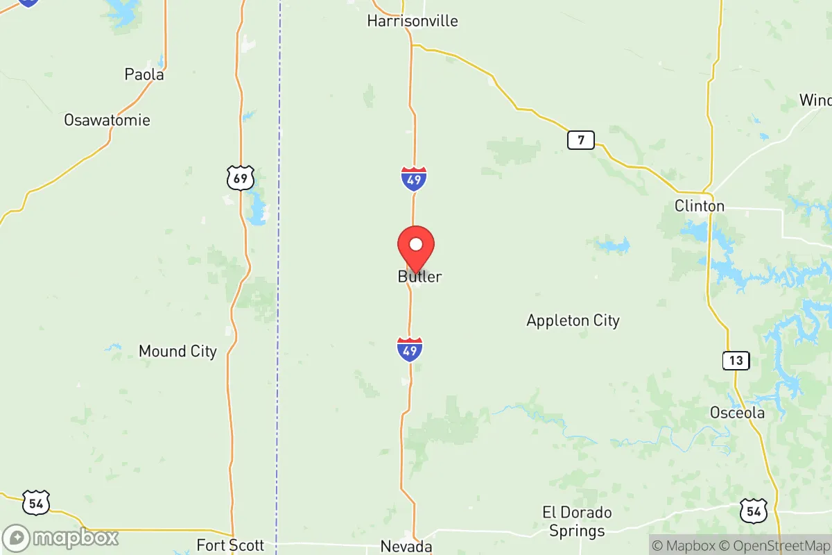 Map centered at 38.2572, -94.3400