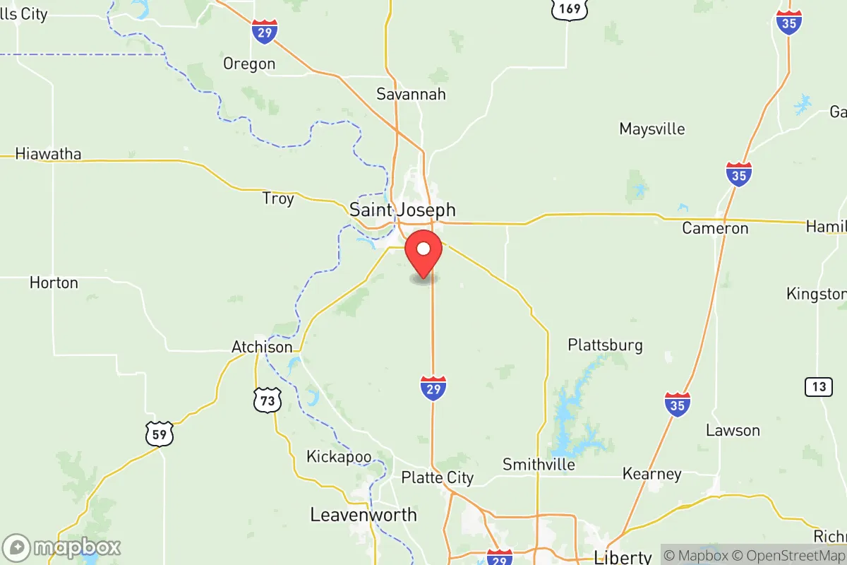 Map centered at 39.6597, -94.8060