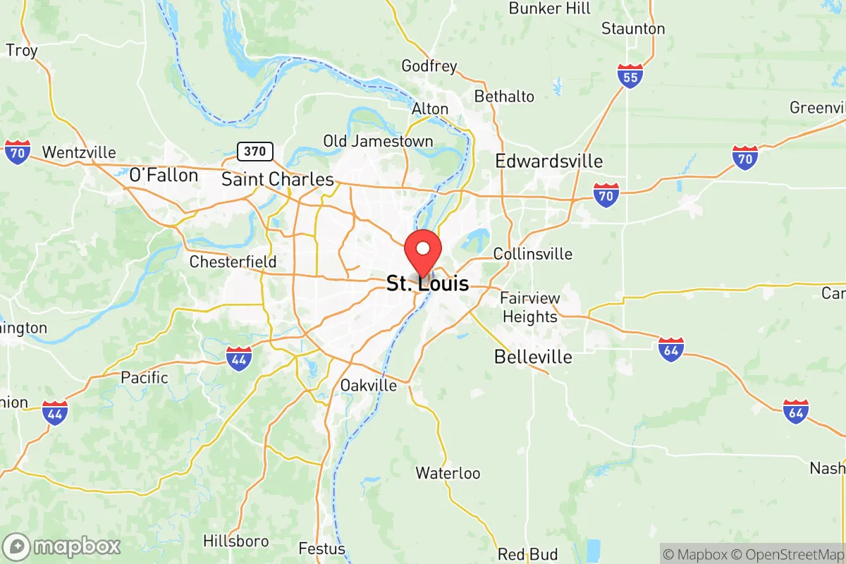 Map centered at 38.6274, -90.1982