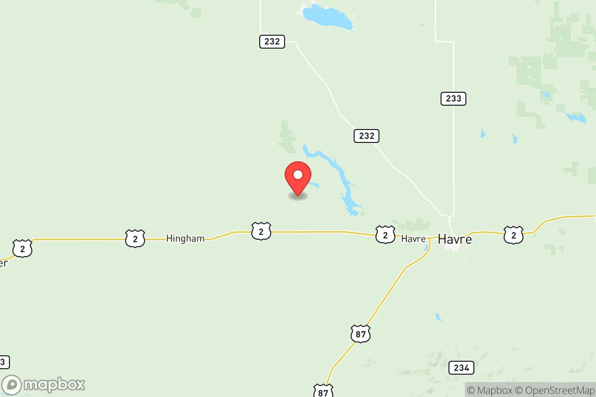 Map centered at 48.6279, -110.1110