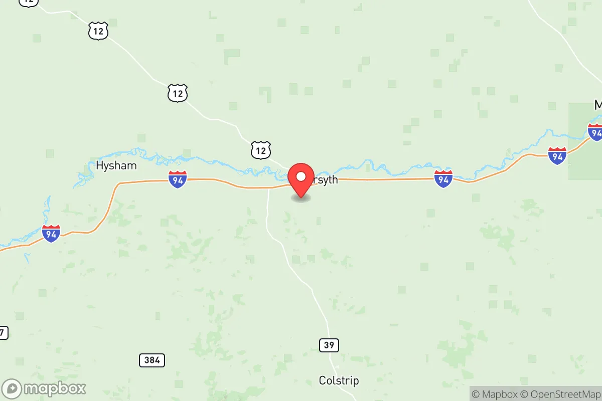 Map centered at 46.2264, -106.7276