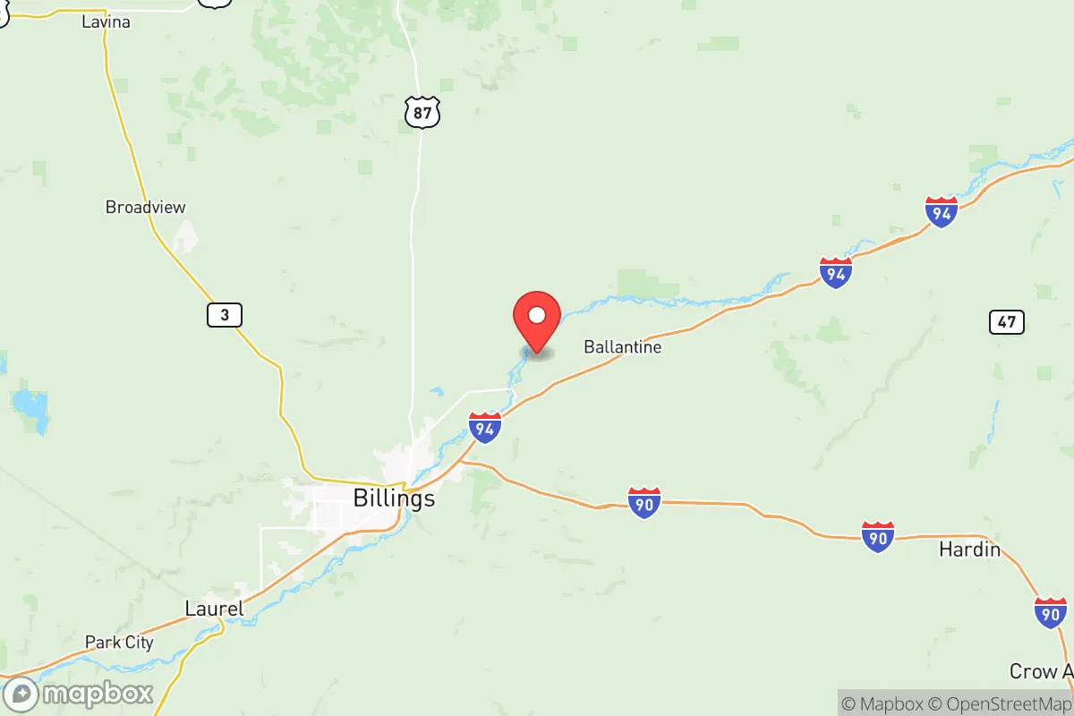 Map centered at 45.9369, -108.2761