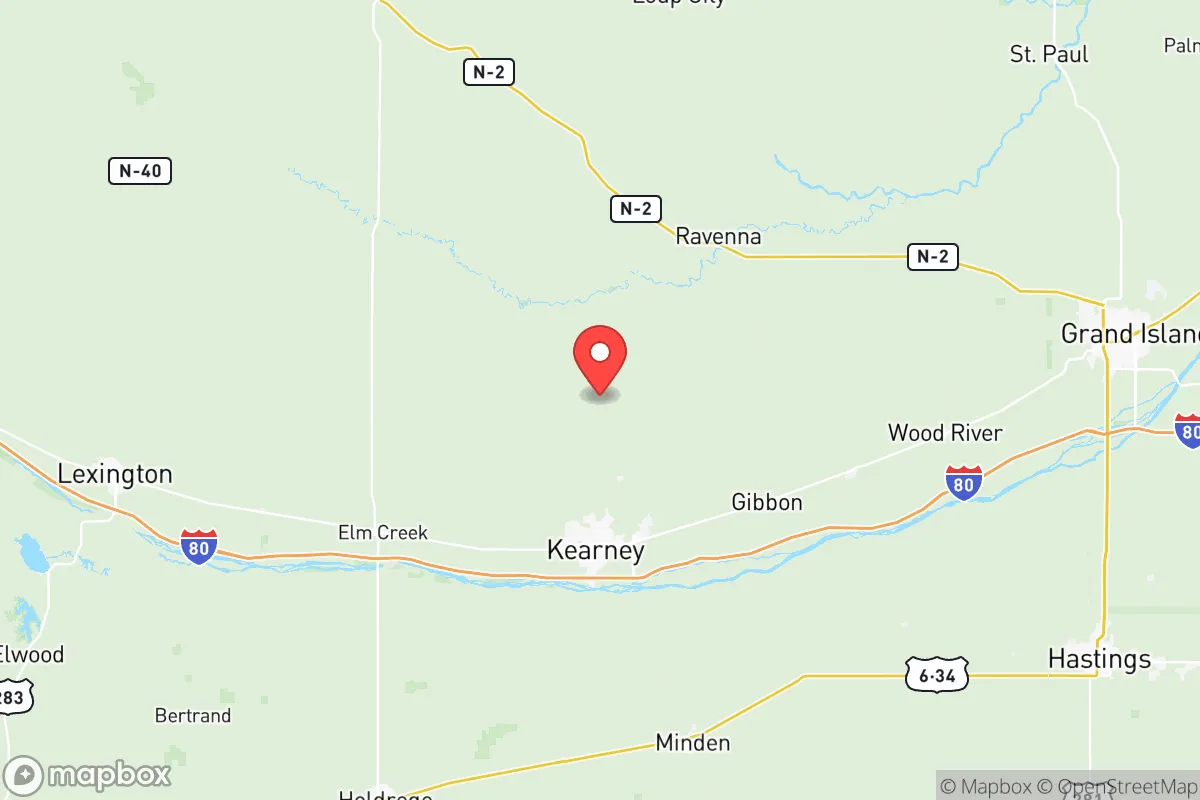 Map centered at 40.8551, -99.0750
