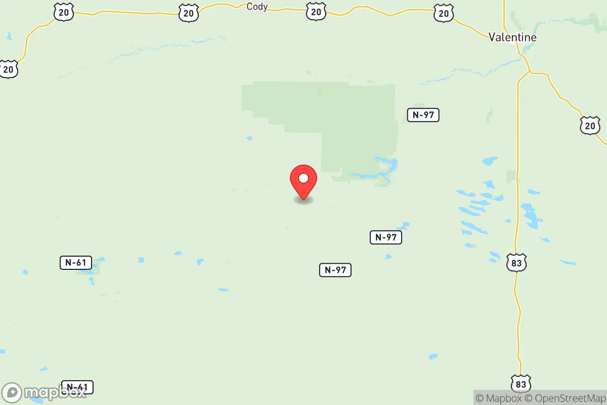 Map centered at 42.5452, -101.1184