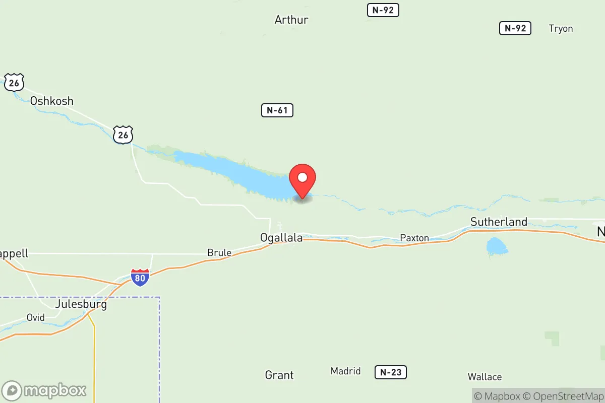 Map centered at 41.1988, -101.6614