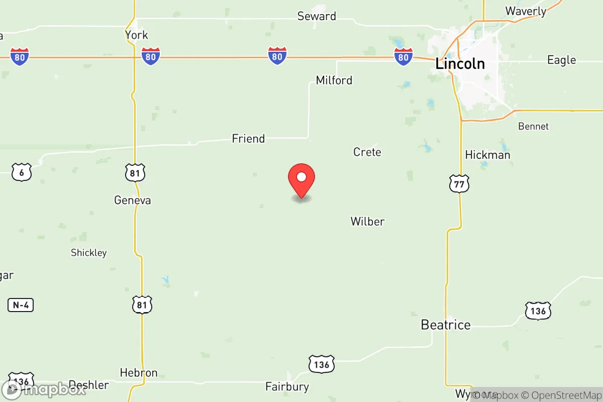Map centered at 40.5240, -97.1409