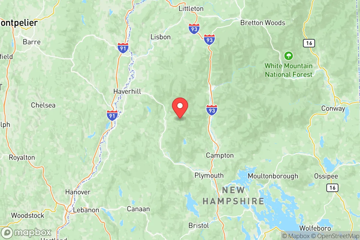 Map centered at 43.9401, -71.8213