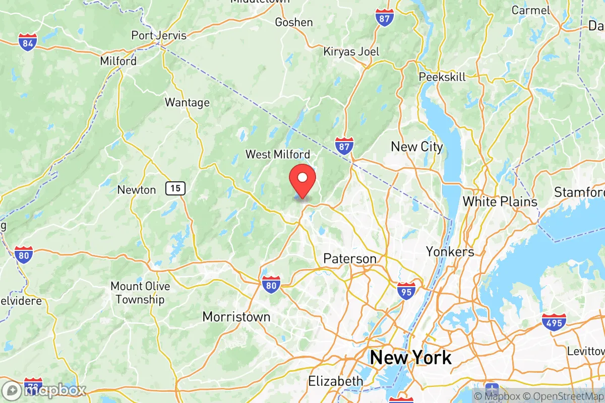Map centered at 41.0343, -74.3007