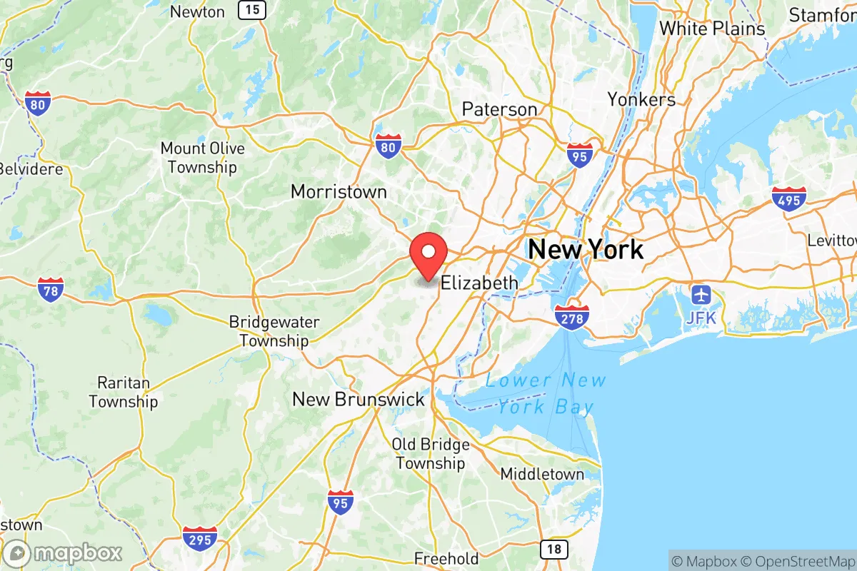 Map centered at 40.6599, -74.3082