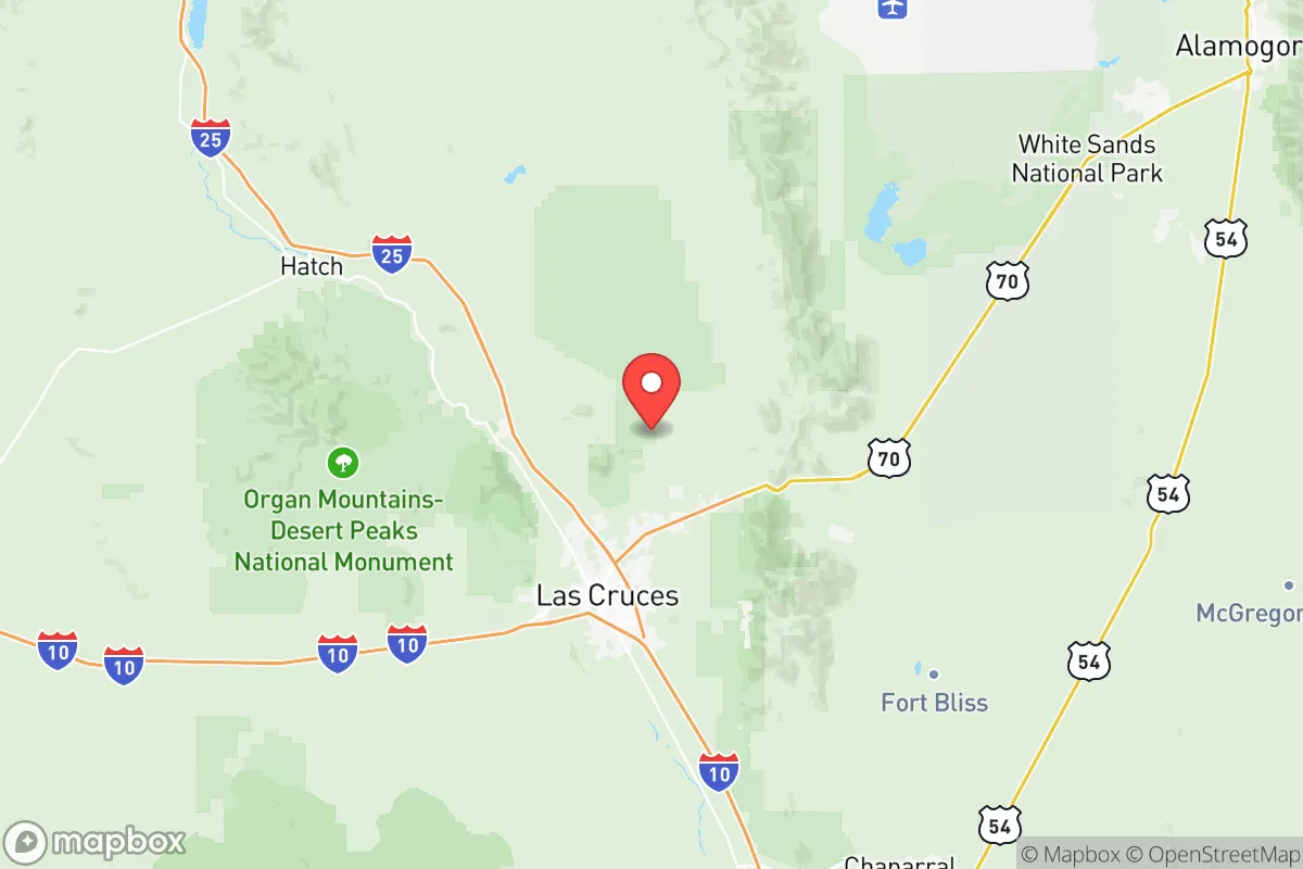 Map centered at 32.4858, -106.7235