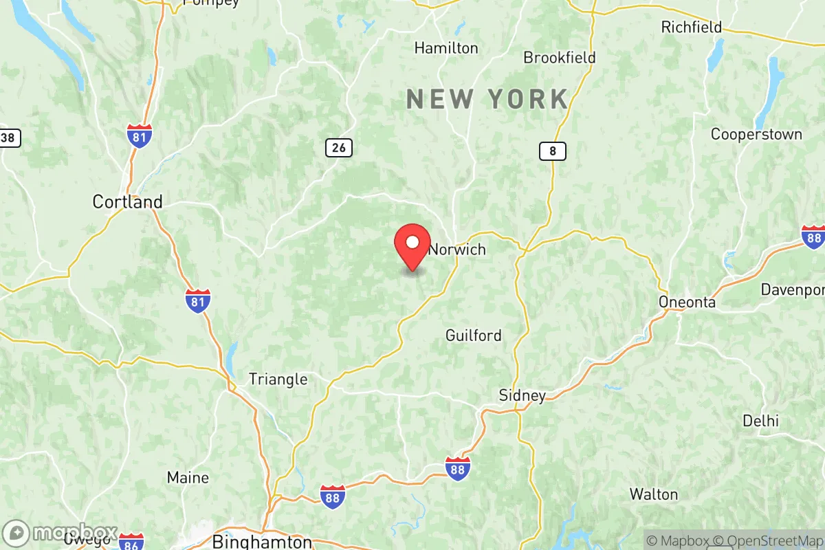 Map centered at 42.4933, -75.6116