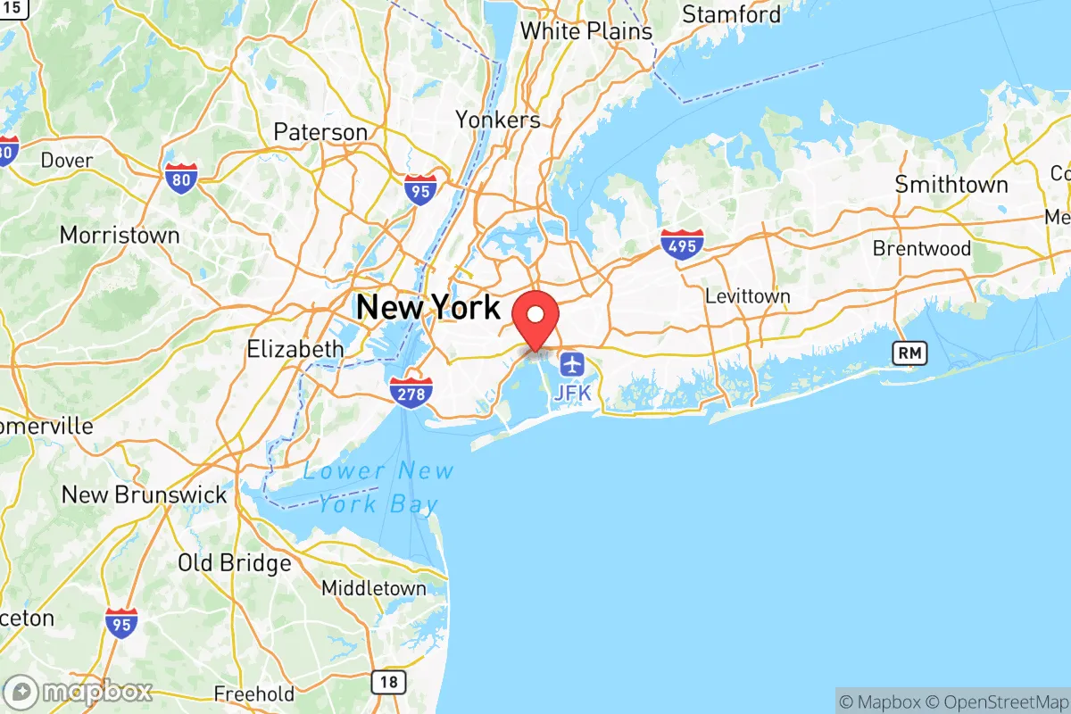 Map centered at 40.6546, -73.8409