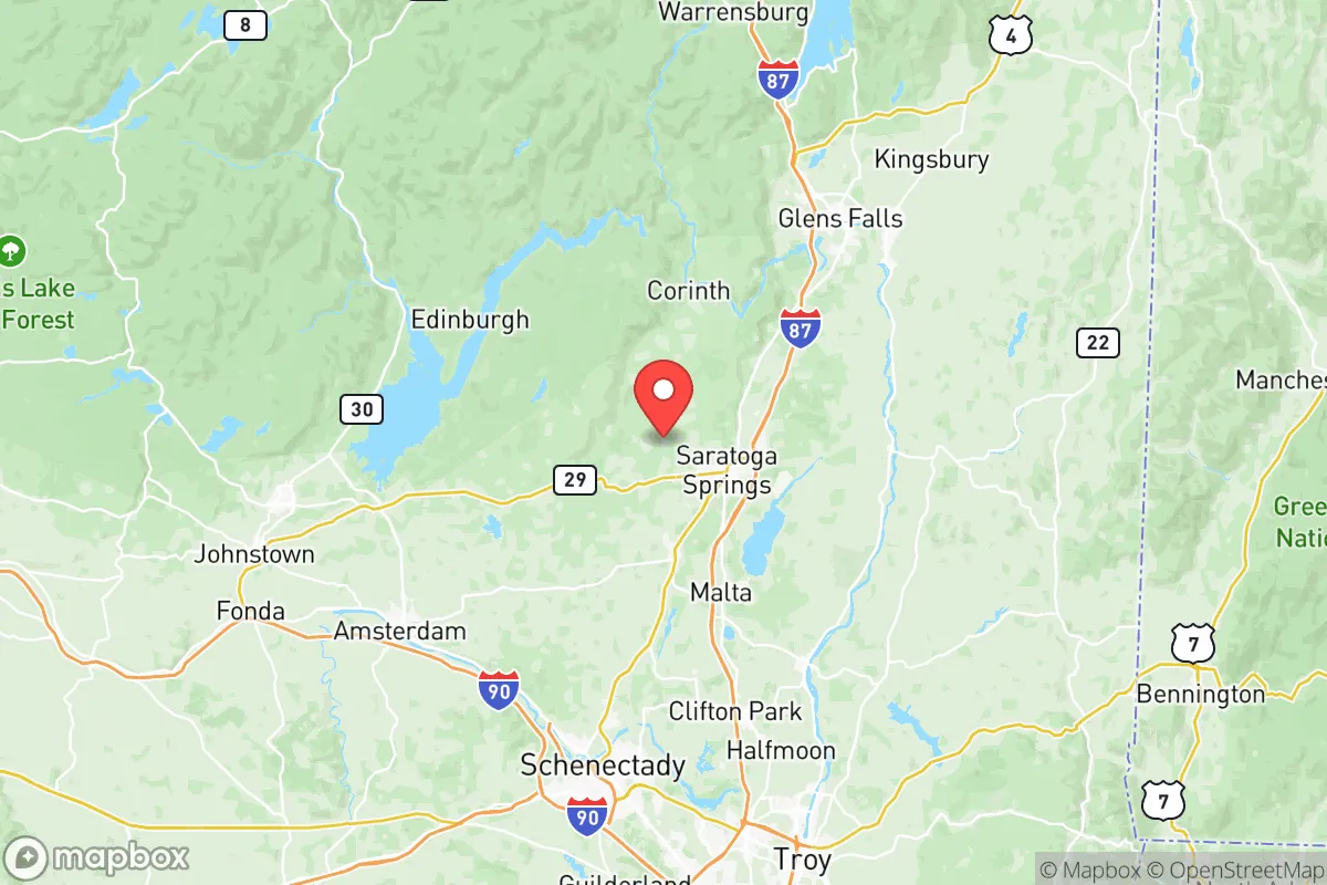 Map centered at 43.1071, -73.8637