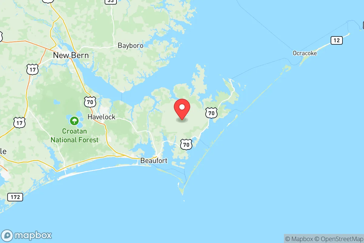 Map centered at 34.8613, -76.5364