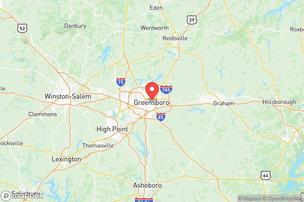 Map centered at 36.0794, -79.7889