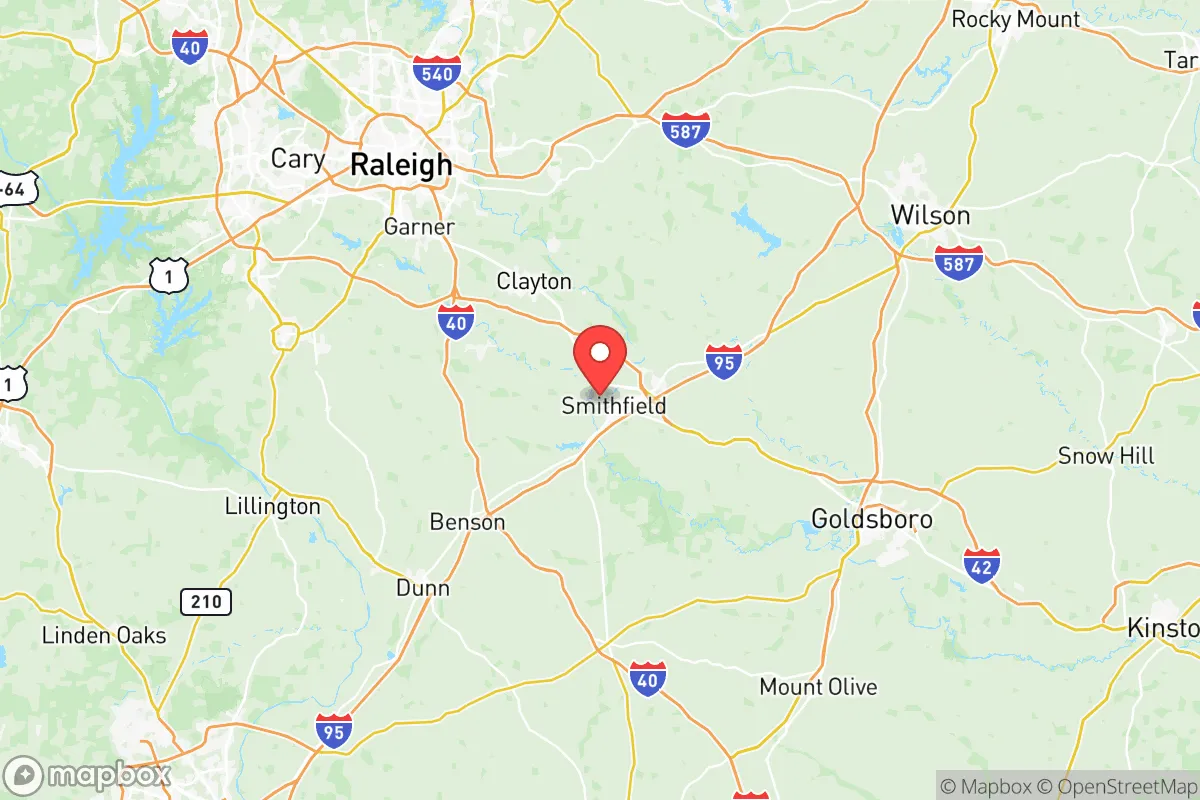 Map centered at 35.5177, -78.3658