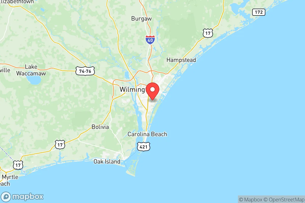 Map centered at 34.1814, -77.8656