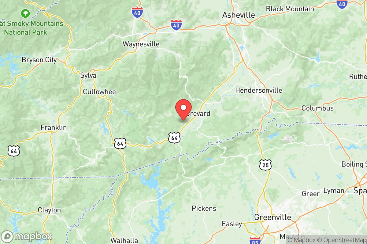 Map centered at 35.2021, -82.7984