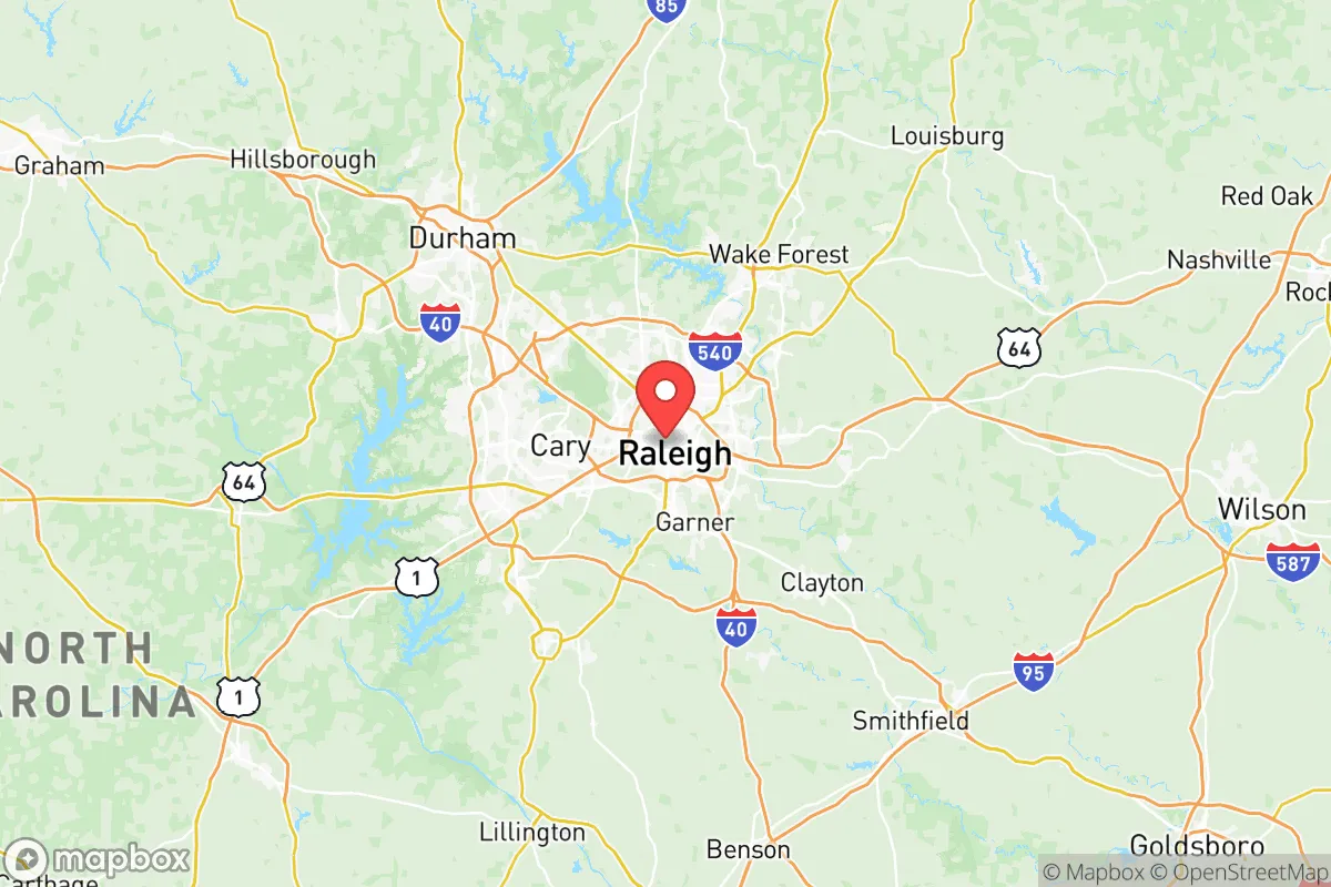 Map centered at 35.7902, -78.6505