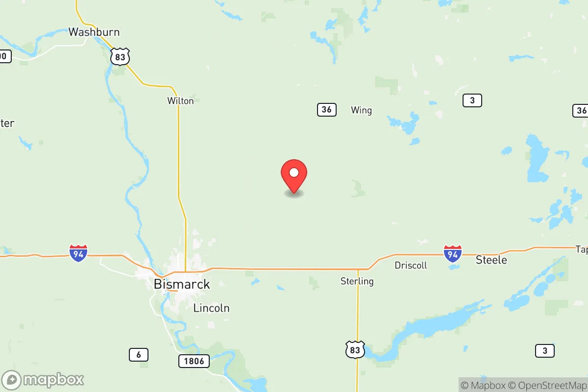 Map centered at 46.9770, -100.4687