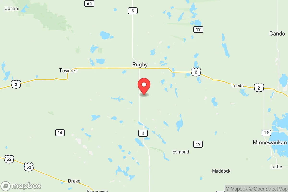 Map centered at 48.2489, -99.9722