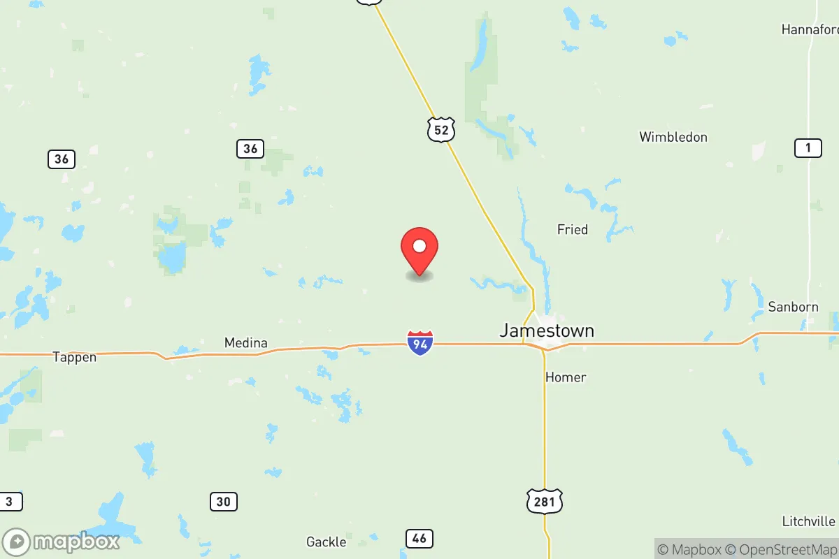 Map centered at 46.9789, -98.9587