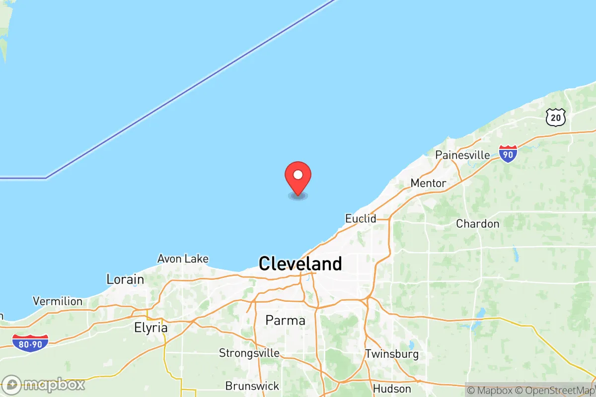 Map centered at 41.6345, -81.7002