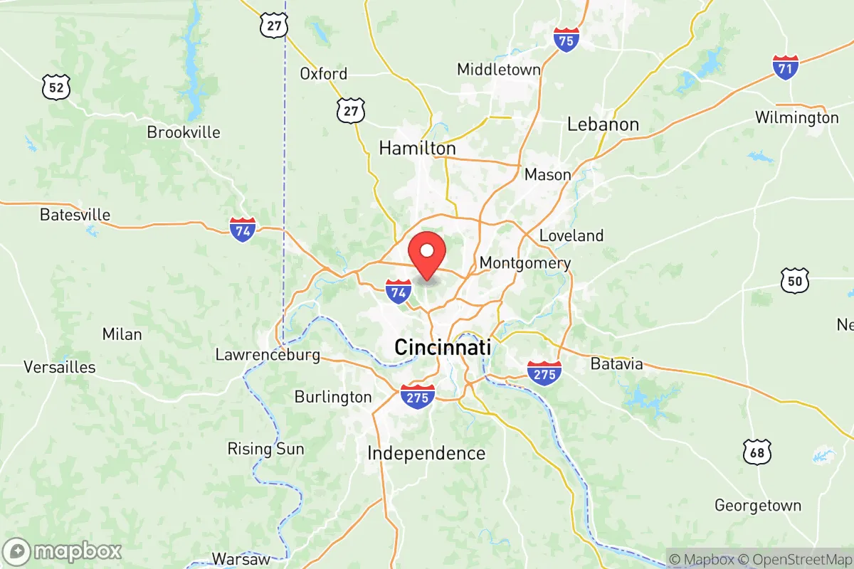 Map centered at 39.1956, -84.5427