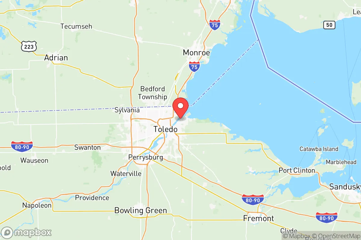 Map centered at 41.6843, -83.4689