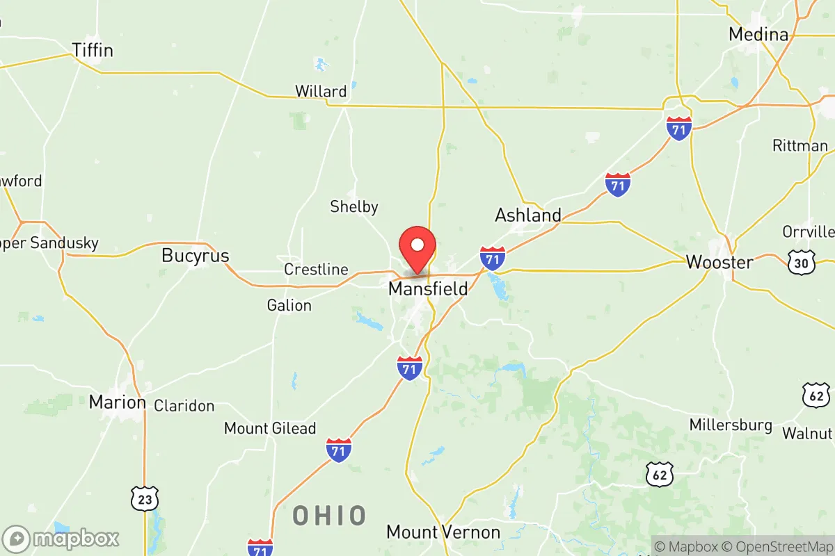 Map centered at 40.7745, -82.5364