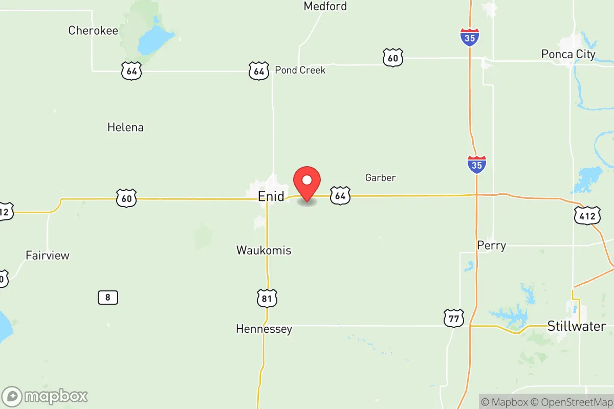 Map centered at 36.3790, -97.7827