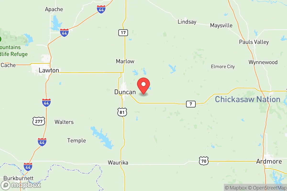 Map centered at 34.4855, -97.8515